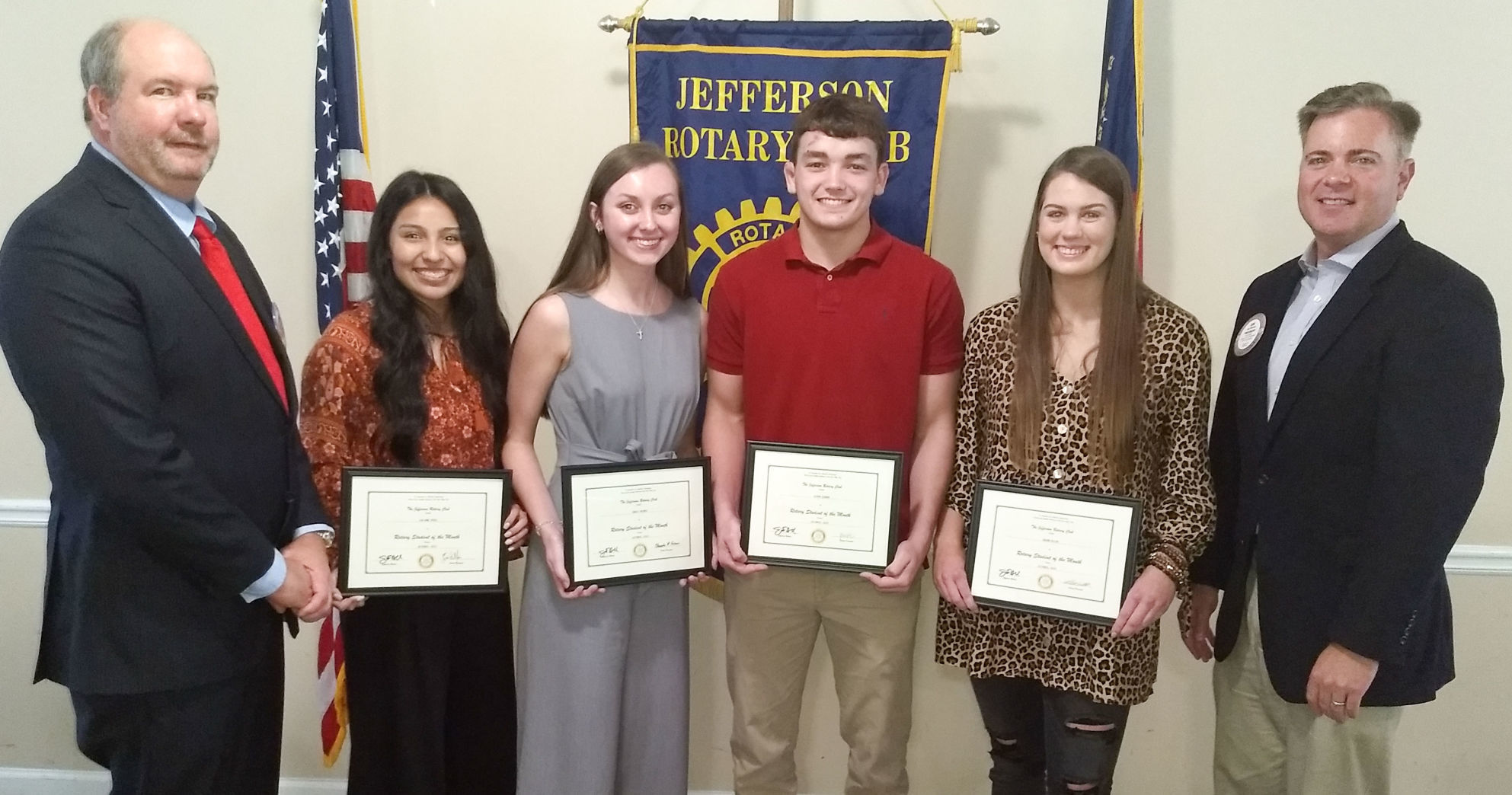 ROTARY STUDENTS OF THE MONTH NAMED